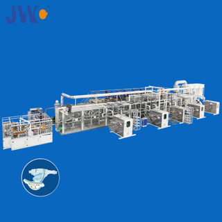 Full Servo T-Shape Zero Waste Elastic Ear Baby Diaper Machine